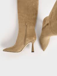 29.99 rebellious fashion bloggers_pick cat_blogger_newness cat_crop_tops cat_crop_tops_&_bralets cat_got_plans_hun? Camel Textured Sculptural Heel Knee High Boots Charles Keith Om