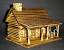 Handmade Miniature Log Cabin