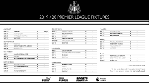 And, like the spurs game all of the fixtures will be televised. Newcastle United 2019 20 Premier League Fixtures Released
