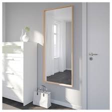 Nissedal Mirror White Stained Oak Effect Ikea In 2020 Spiegelglas Badkamerspiegel Wanden