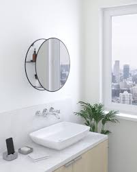 It's kind of cheaply made. Umbra Cirko Mordern Contemporary With Shelves Bathroom Vanity Mirror Reviews Wayfair