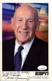 Autographed Jack Ramsay Picture