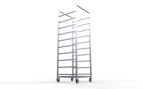 Metal kitchen rack w \/metal rods and cones diagrama circular estadistica. Rack For Kitchen Trays 500x500x1650 3d Cad Model Library Grabcad