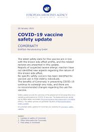 But now that it's officially approved, the vaccine. Https Www Ema Europa Eu En Documents Covid 19 Vaccine Safety Update Covid 19 Vaccine Safety Update Comirnaty 28 January 2021 En Pdf