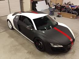 Partial Wrap Matte Black With Underlays Of Carbon Fiber Vinyl To Vinyl Wrap Car Car Wrap Design Car Wrap