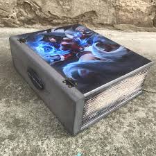 Ahri League Of Legends The Nine Tailed Fox Gaming Art Geek Nerd Book Box Jewelry Storage Wooden Box Classi Jewellery Storage Lol Champions Ahri League