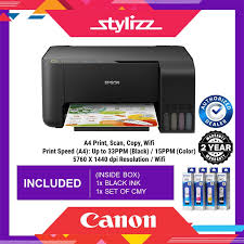 View the manual for the epson ecotank l3150 here, for free. Epson Ecotank L3150 All In One Wireless Ink Tank Printer Original Ink 1 Set Shopee Thailand