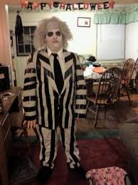 You can usually tell when it makes a sharp right into burtonville when the scenery gets covered in stripes and the danny elfman music kicks in. Beetlejuice Costume A Full Costume Construction And No Sew On Cut Out Keep