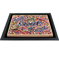 Designs of sweet home 3d. Witzige Fussmatte Candy Home Sweet Home 3d Motiv Robustes Gummimaterial