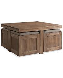Wood Coffee Table With Storage Lanzhome Com In 2020 Storage Ottoman Coffee Table Coffee Table With Seating Cube Coffee Table