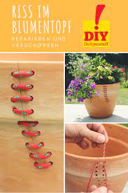 Blumentopf Reparieren So Geht S Blumentopf Diy Tontopfe Kleiner Garten