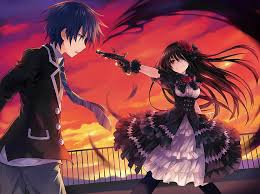 Anime Date A Live Kurumi Tokisaki Shido Itsuka Wallpaper Hd Wallpaperbetter