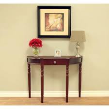 It has a modern design and black colour. Half Moon Console Tables Accent Tables The Home Depot