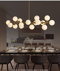 Plus, installing a chandelier is an easy, affordable way to bring a feeling of class and sophistication to your dining room. Aliexpress Com Buy Modern Pendant Lights Led Milk White Magic Bean Lamp Globe Glass Ball La Dinning Room Lighting Living Room Lighting Kitchen Ceiling Lights