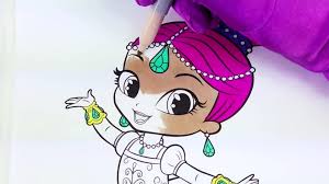 Feel free to print and color from the best 40+ shimmer shine coloring pages at getcolorings.com. Shimmer In A Tutu Coloring Page Fun Nickelodeon Shimmer And Shine Coloring Activity Video Dailymotion