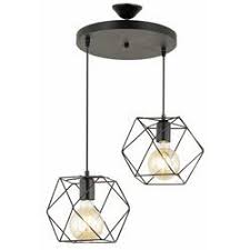 Safir Light Zambak 2 Li Avize Siyah Siyah Avize Avize Aydinlatmalar