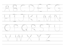 printable traceable alphabet letters activity shelter