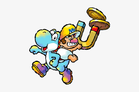 Check super mario for more colouring pages. Baby Wario Waluigi Nintendo Yoshi S Island Ds Transparent Png 500x472 Free Download On Nicepng