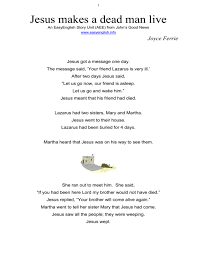 Add the travelling time of the messengers and jesus together with the two days and you. Free Bible Story Number 12 From John In Simple