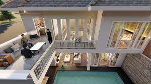 Denah rumah minimalis 3 kamar tidur terbaru dan terlengkap. Desain Rumah Modern Tropis Dengan Interior Mewah 15 X 15 Di Papua Youtube