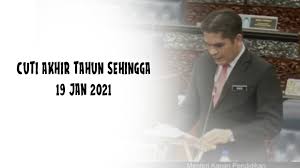 10% untuk ujian 4 1. Cuti Akhir Tahun Sehingga 19 Januari 2021 Pendidik2u