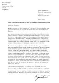 Lettre De Motivation Biocoop Vendeuse Alimentaire