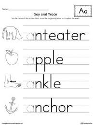 When you carefully use transition words to start a paragraph correctly, they will guide the tutors or examiners through your essay. Say And Trace Short Letter A Beginning Sound Words Worksheet Alphabet Worksheets Preschool Sound Words Teaching Child To Read