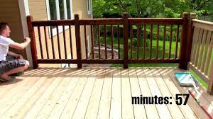 Staining A Deck Roll Vs Brush Vs Spray Youtube