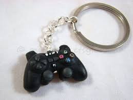Playstation 3 Controller Charm Polymer Clay Gamer Por Outpost8 Polymer Clay Charms Polymer Clay Clay Keychain