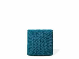 Our living room furniture category offers a great selection of ottomans & storage ottomans and more. Modern Knitted Square Pouffe Ottoman Cotton Blue 50 X 50 Cm Conrad Ebay