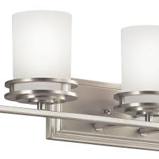 Timeless and contemporary, this led flushmount ceiling light comes in a brushed nickel finish. Hendrik 43 5 Light Vanity Light With Satin Etched Cased Opal Brushed Nickel Kichler Lighting