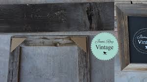 Who doesn't love barn wood? How To Make A Frame From Reclaimed Wood Youtube