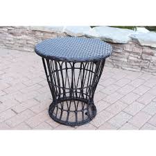 Outdoor side tables all departments alexa skills amazon devices amazon warehouse deals apps & games audible. Papasan Espresso Resin Wicker Side Table