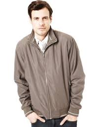 Striped Hem Bomber Jacket With Stormwear Blue Harbour M S Bomber Jacket Jackets Bomber