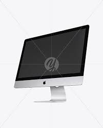 Apple imac 21.5 (2019) dimensions & drawings | dimensions.com. Imac Mockup In Device Mockups On Yellow Images Object Mockups