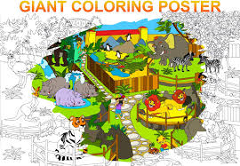 Ant starts with a coloring page. Buy Alex Art Large Coloring Poster Zoo Animals Giant Coloring Projects Huge Jumbo Kids Coloring Sheets Big Wall Coloring Posters For Kids To Color Poster Size Coloring Pages