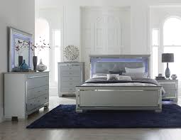 The melrose 6 piece queen size bedroom set from nexera is the perfect set to complete your bedroom look. 1916 Allura White Bedroom Set With Led Lights