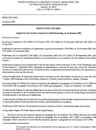 United Nations U N Security Council Resolution 1390 On The Situation In Afghanistan International Legal Materials Cambridge Core