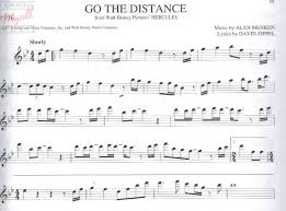 Go The Distance From Hercules Disney Songs Music Images Sheet Music