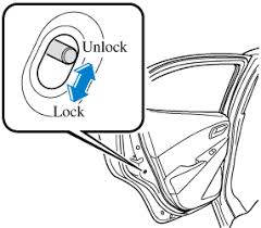 Insert a small amount of graphite into the lock from the outside of the door, and insert the key. Mazda2 Owner S Manual