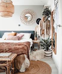 This pink patterned bedroom canopy accentuates the room fantastically, especially paired with white printed wallpaper walls. 35 Stylish Bohemian Bedroom Decor Ideas Homemydesign