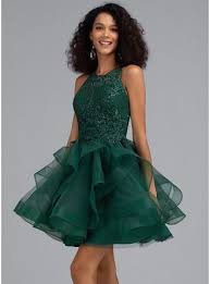 Us 127 00 Ball Gown Princess Scoop Neck Short Mini Tulle Homecoming Dress With Sequins Jj S House With Images Tulle Homecoming Dress Chiffon Cocktail Dress Homecoming Dresses