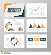Set Of Orange And Blue Template For Multipurpose