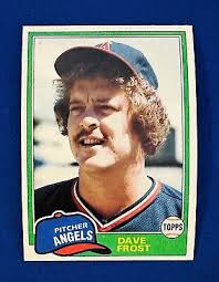1981 TOPPS #286 DAVE FROST CALIFORNIA ANGELS NM-MT or BETTER 16 GAME WINNER  1979