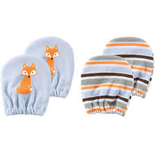 Newborn Baby Girls Scratch Mitten 2 Pack 0 6 Months Walmart Com