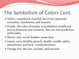 In color psychology white is the color of new beginnings, of wiping the slate clean, so to speak. The Symbolism Of Colors Black Authority And Power Evil Can Also Stand For Mourning And Submission Masculine Ex Submission White Usually A Symbolic Ppt Download