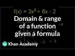 Found worksheet you are looking for? Domain And Range Of Quadratic Functions Video Khan Academy