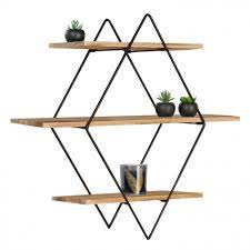Mettez en valeur vos plus beaux objets de décoration avec une étagère contemporaine. Etagere Murale Losange Industrielle Pas Cher Id Market