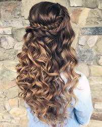 One of the biggest benefits of half up hairstyles (on natural curly hair) is that they are so quick to create and in most cases don't require a visit to the salon. 45 Perfect Half Up Half Down Wedding Hairstyles Sep Sitename