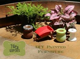 You can use a broken terracotta pot, tree trunk, galvanized pail, wine barrel, rusty iron bucket, wooden chest or any utensil from your kitchen you find creative. Diy Painted Fairy Garden Furniture Life Family Joy